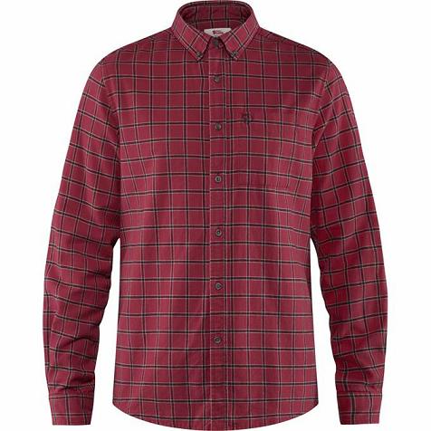 Fjällräven Övik Shirts Red Singapore For Men (SG-346861)